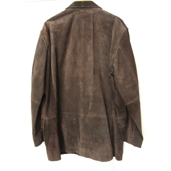 VTG Mens Size XL GAP Brown Suede Leather Jacket 2003 - Picture 13 of 14